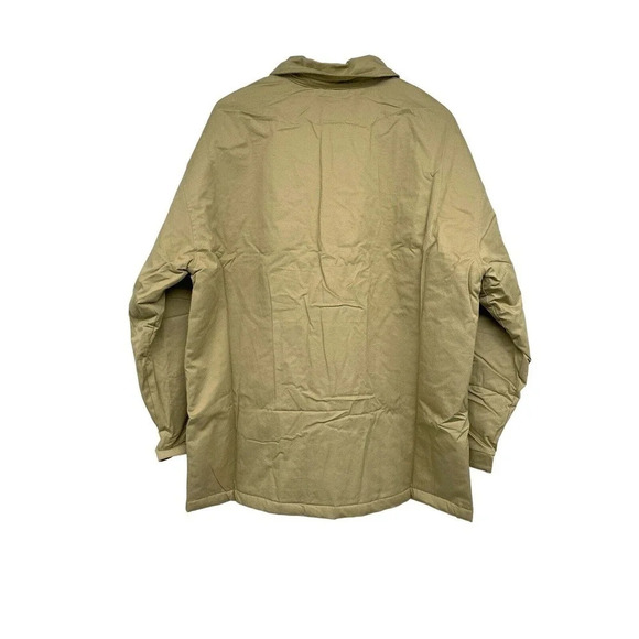 Bp. Women's Shacket Shirt Jacket Quilted with Pockets Button Front Size XL Tan - Picture 6 of 13